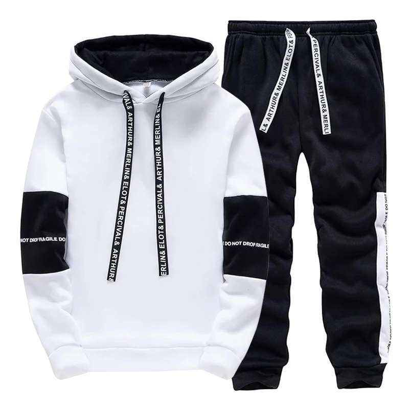 Men'S Fashion Pants - Conjunto de Moletom Masculino Casual com