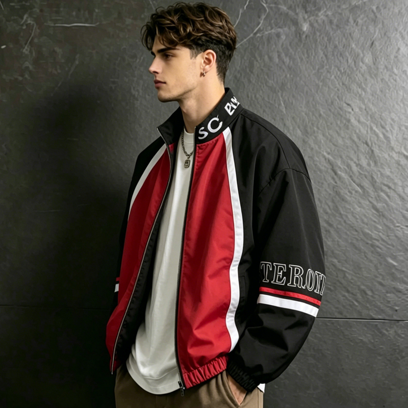 Varsity Jacket Letterman - Jaqueta Bomber Masculina Estilo Americano com