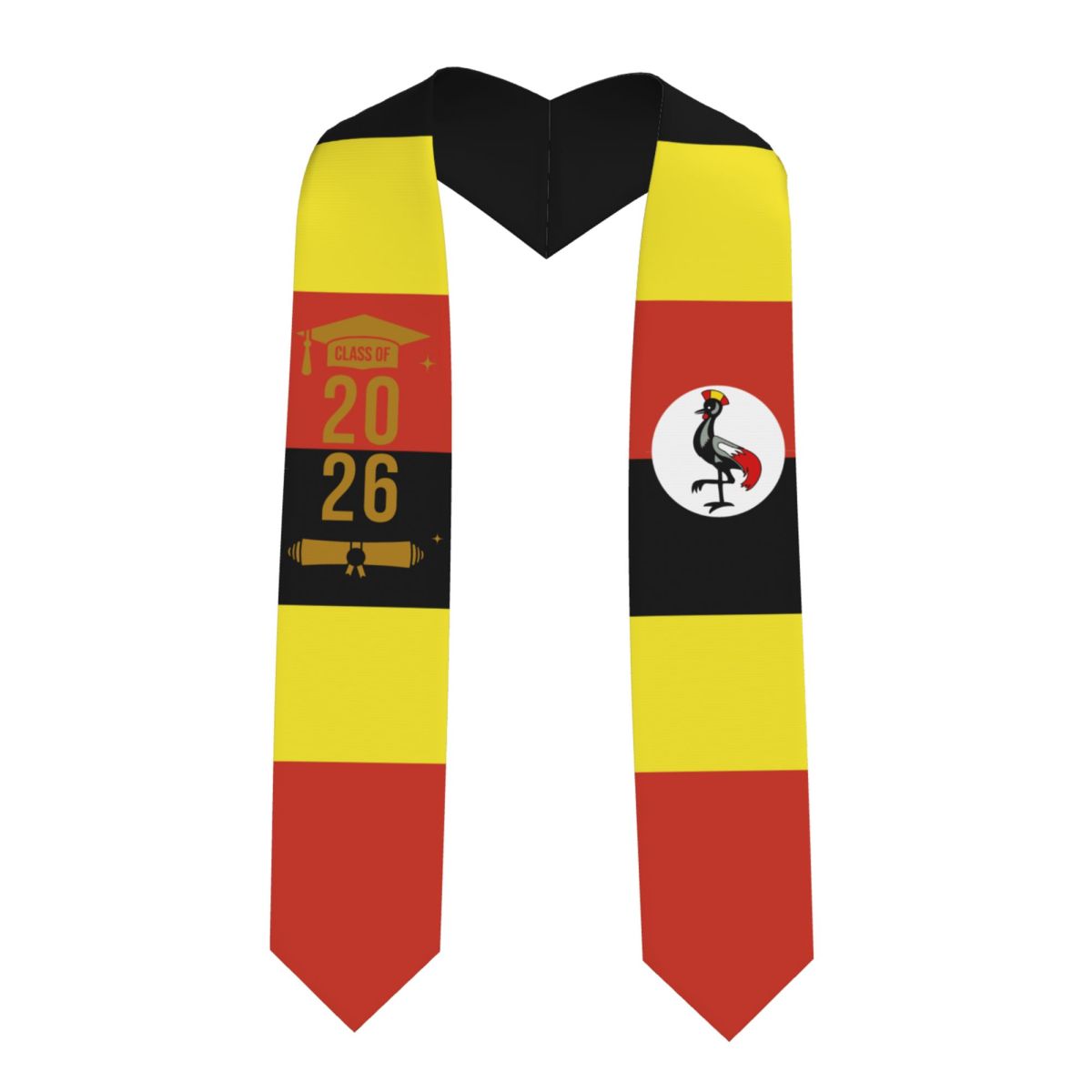 Men Fashion Uganda - Estola de Formatura com Bandeira de
