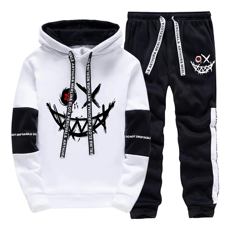 Men'S Fashion Pants - Conjunto Masculino/Agasalho com Capuz/Calça 2026 Outono