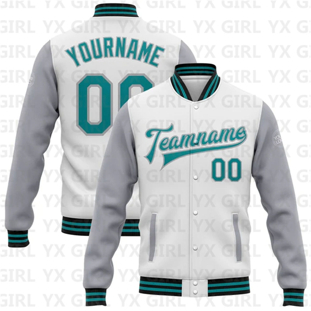 Varsity Jacket Letterman - Jaqueta personalizada Bomber Full Snap Varsity,