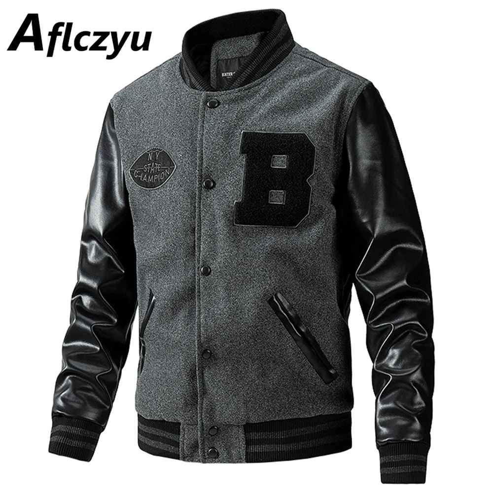 Varsity Jacket Letterman - Jaqueta do time do colégio dos