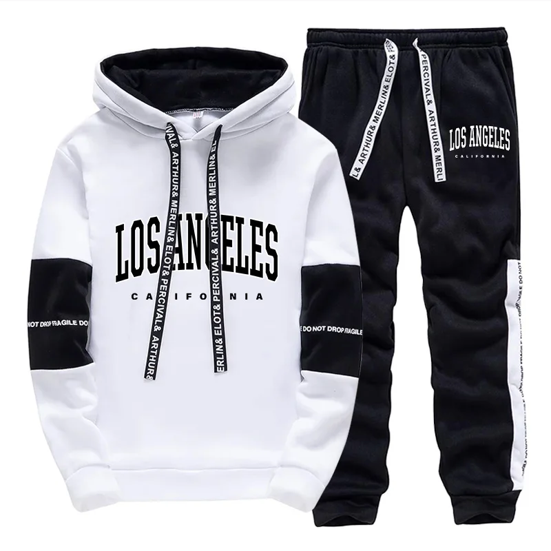 Men'S Fashion Clothing - Conjunto de Moletom Masculino Moderno 2026: