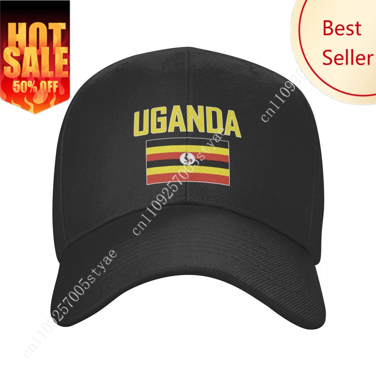 Chapéu com bandeira da UGANDA, - Men Fashion Uganda avaliação e preço