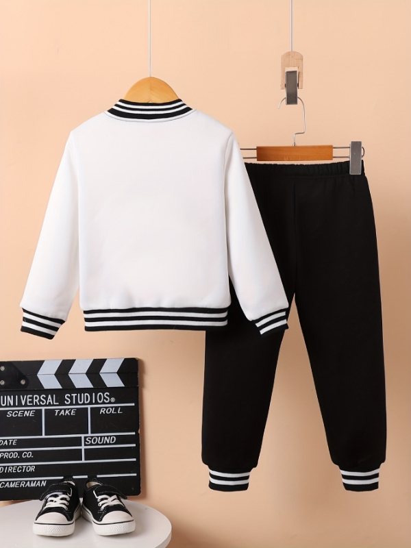 Conjunto de duas peças de jaqu - Varsity Jacket Letterman avaliação e preço