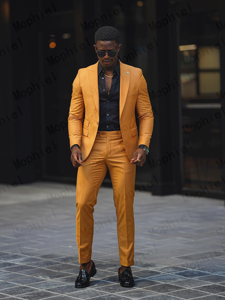 Ternos Masculinos Amarelo Most - Slim Fit Blazer Men avaliação e preço