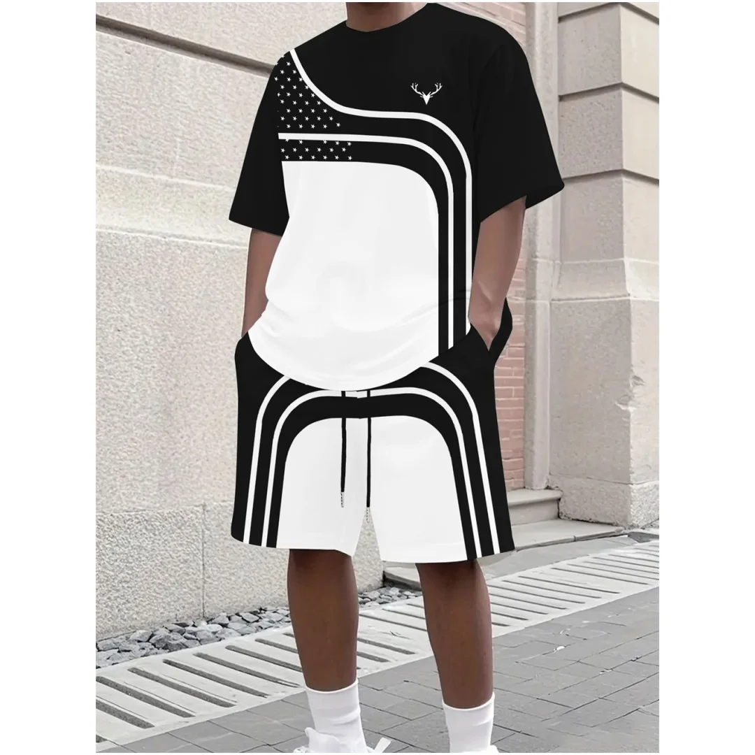 Conjunto de T-shirt e Shorts M - Men'S Fashion Clothing avaliação e preço