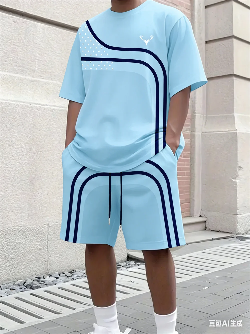 Conjunto de T-shirt e Shorts M - Men'S Fashion Clothing avaliação e preço