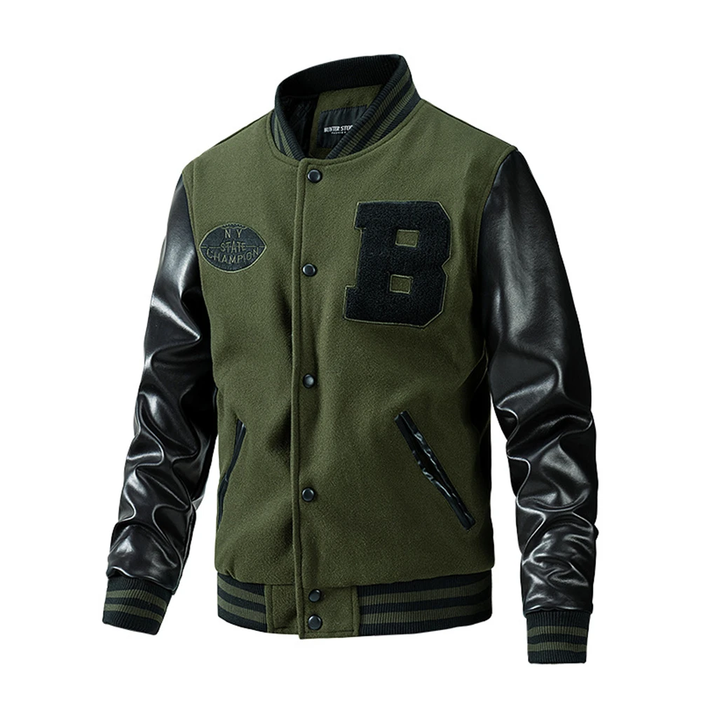 Jaqueta do time do colégio dos - Varsity Jacket Letterman avaliação e preço